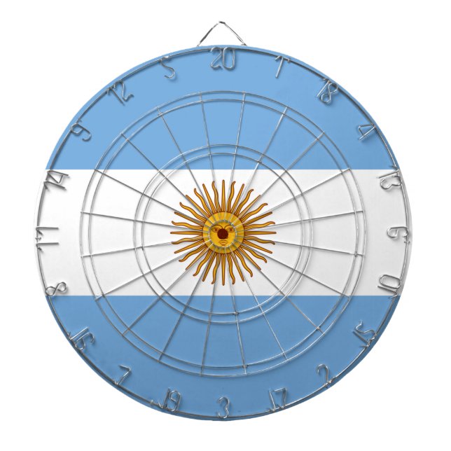 Argentinas flagga darttavla (Framsidan)