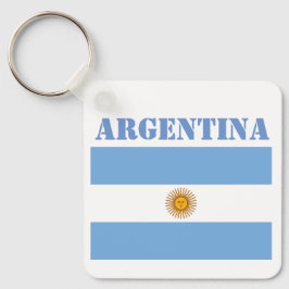 Argentinas Flagga Football Soccer Argentine Blue Nyckelring