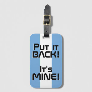 Argentinas Flagga Funny Patriotic Bagagebricka