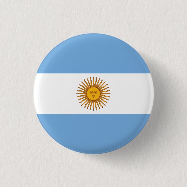 Argentinas flagga knapp (Framsida)