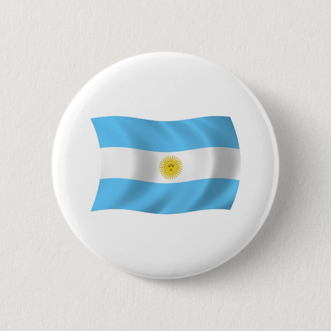 Argentinas flagga knapp (Framsida)