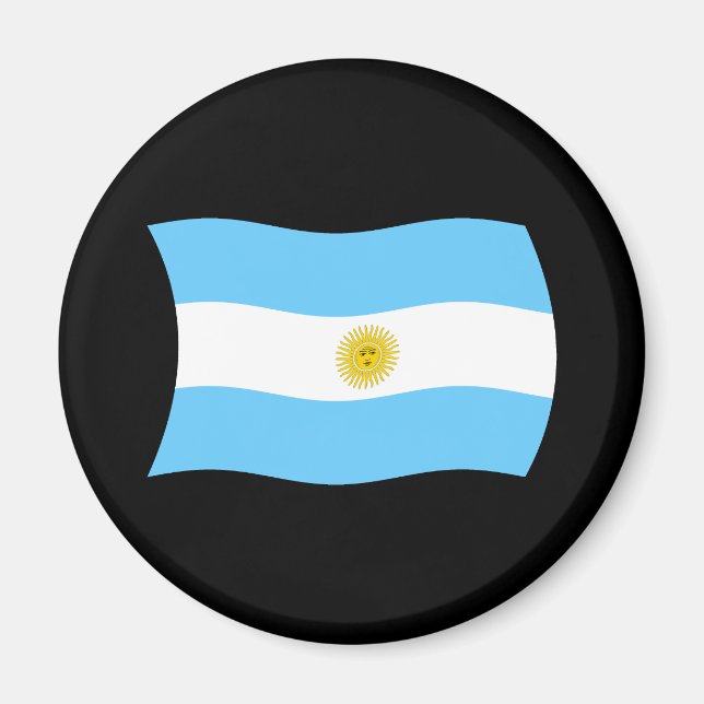 Argentinas flagga Magnet (Framsidan)