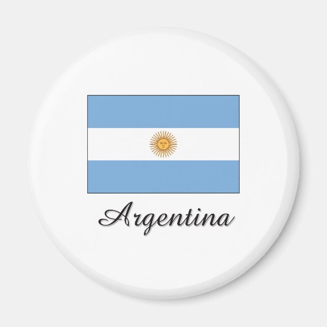 Argentinas Flagga Magnet (Framsidan)