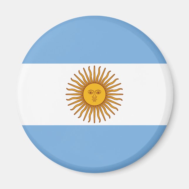 Argentinas Flagga Magnet (Framsidan)