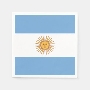 Argentinas Flagga med Sol i maj Pappersservett