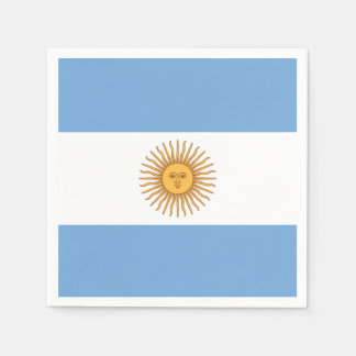 Argentinas Flagga med Sol i maj Pappersservett