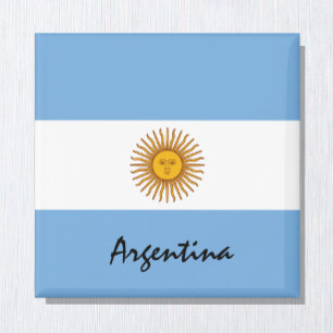 Argentinas flagga och argentinska helgdag/sportfan magnet