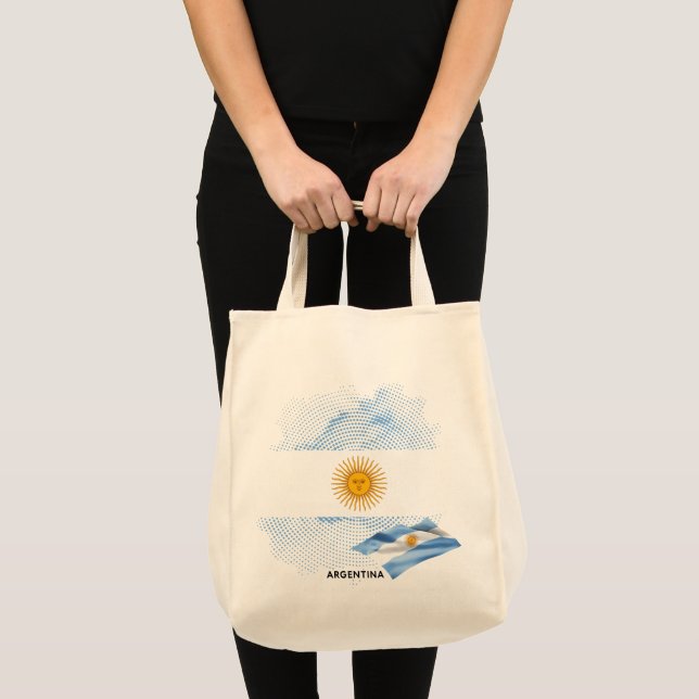 Argentinas flagga tygkasse (Framsida (produkt))