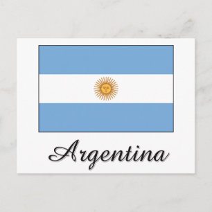 Argentinas Flagga Vykort