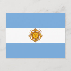 Argentinas Flagga Vykort