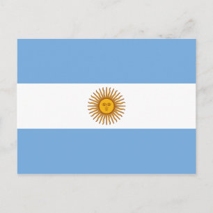 Argentinas Flagga Vykort