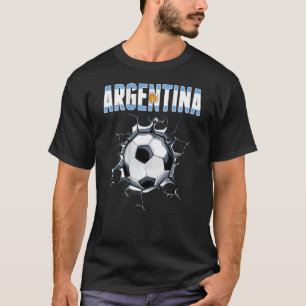 Argentinas fotboll i Fläkt - argentinsk fotboll i T Shirt