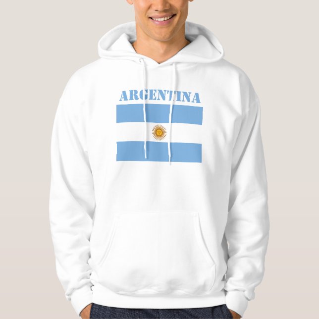 Argentinas fotbolls-EM i Flagga Hoodie (Framsida)