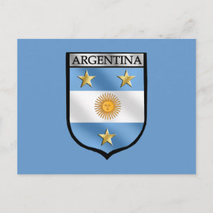 Argentinas fotbollsemblem Shield Badge Champions Vykort