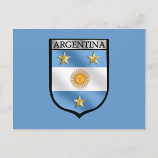 Argentinas fotbollsemblem Shield Badge Champions Vykort