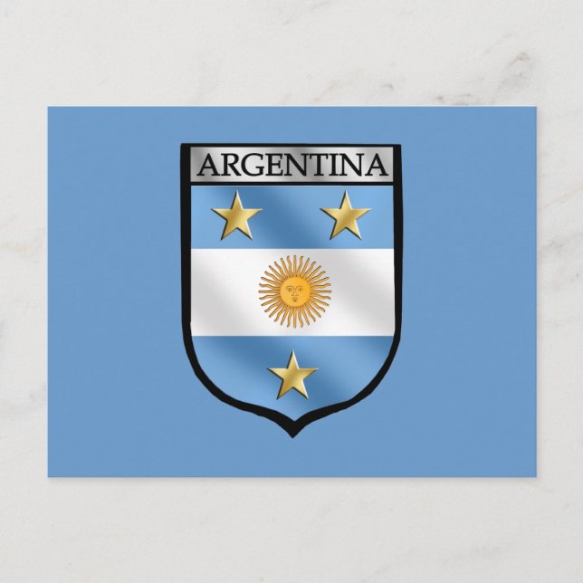 Argentinas fotbollsemblem Shield Badge Champions Vykort (Framsida)