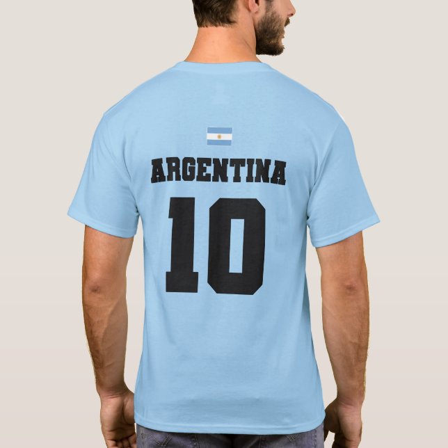 Argentinas fotbollsgrupp T-Shirt (Baksida)