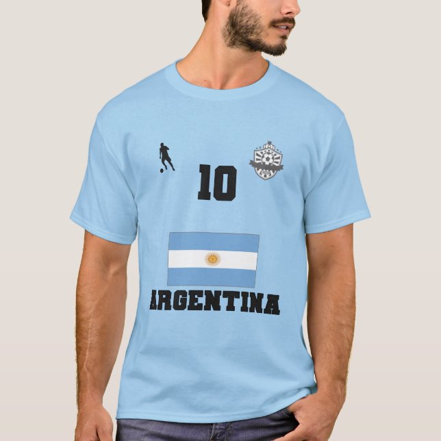 Argentinas fotbollsgrupp T-Shirt (Framsida)