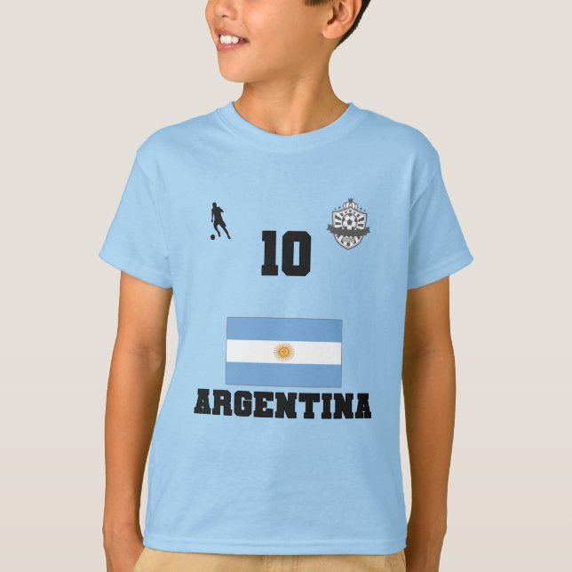 Argentinas fotbollsgrupp T-Shirt (Framsida)