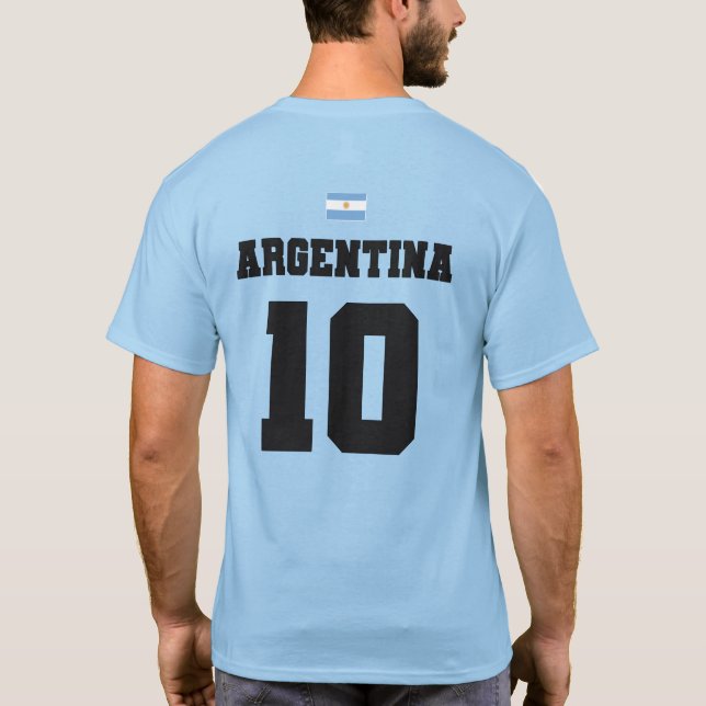 Argentinas fotbollsgrupp T-Shirt (Baksida)