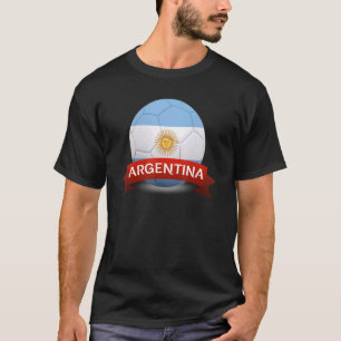Argentinas fotbollskam för fotbollens nationella f t shirt