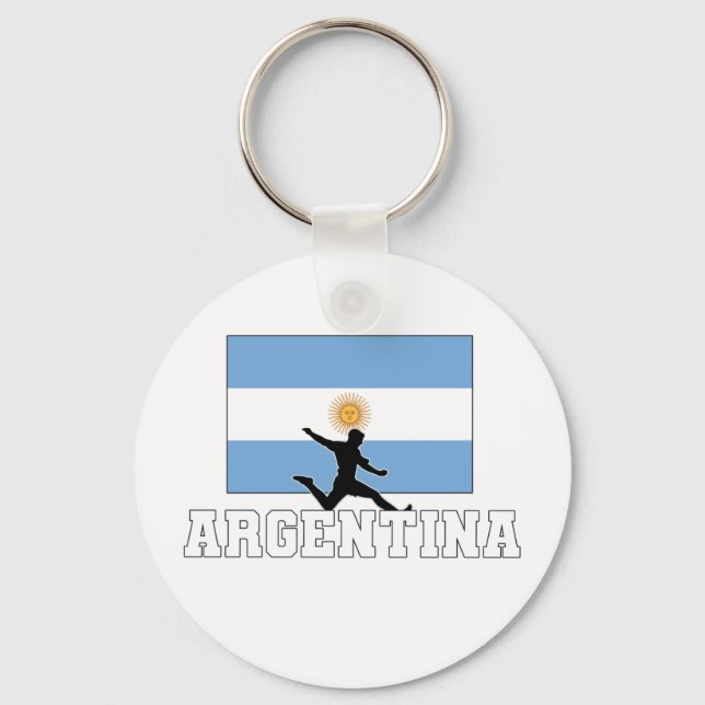 Argentinas fotbollsklubb - nationella teamkedjan nyckelring (Framsida)