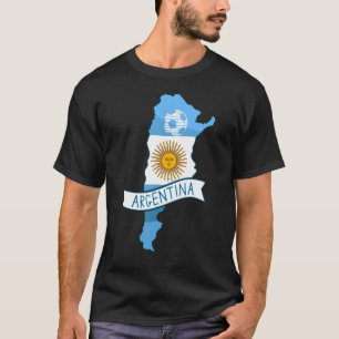 Argentinas fotbollslag Argentinajersey 2022 Flagga T Shirt