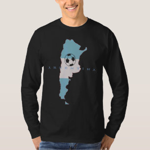 Argentinas fotbollslag Argentinajersey 2022 Flagga T Shirt