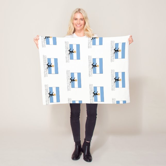 Argentinas fotbollslag fleecefilt (På plats)