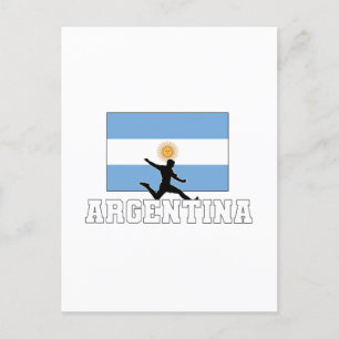 Argentinas fotbollslag inbjudan vykort