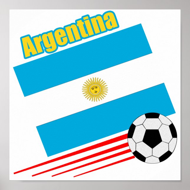 Argentinas fotbollslag poster (Framsidan)