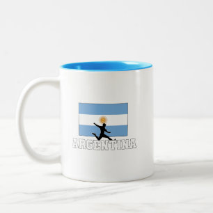 Argentinas fotbollslag Två-Tonad mugg