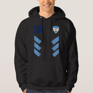 Argentinas fotbollsspelare Jersey Argenti Hoodie