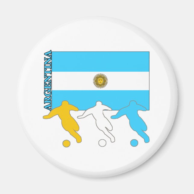 Argentinas fotbollsspelare magnet (Framsidan)