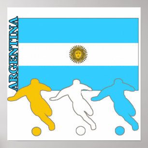 Argentinas fotbollsspelare poster