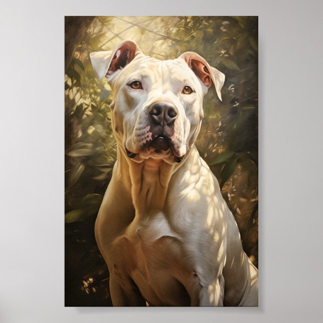 Argentinas Hund / Dogo Argentino Poster (Framsidan)