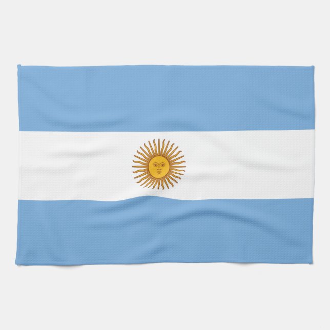 Argentinas kökshanddukar för flagga (Horisontell)