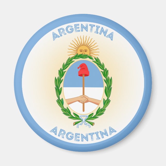 Argentinas kulturarvsemblem magnet (Framsidan)