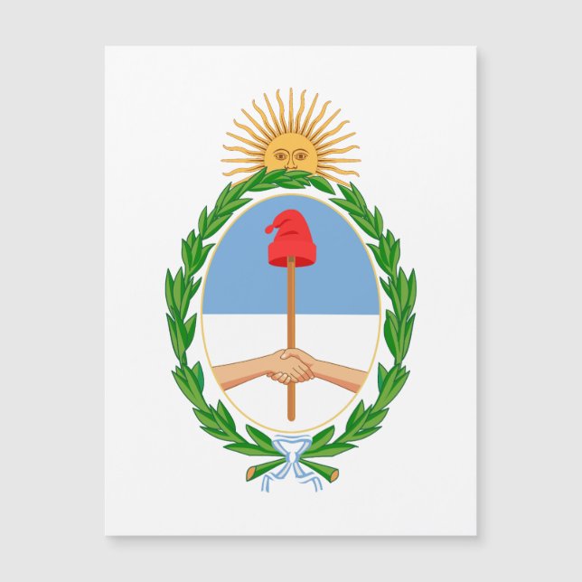 Argentinas landscoat arms symbol emblem flagga (Framsida)