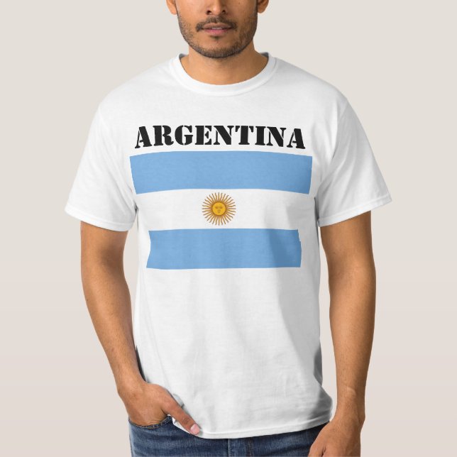 Argentinas mästerskap i fotboll T-Shir T Shirt (Framsida)