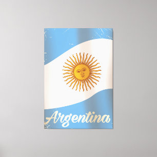 Argentinas nationella semesterposter i flagga canvastryck