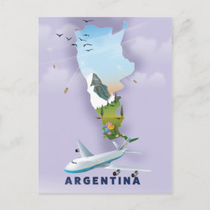 Argentinas reseaffisch Karta Vykort