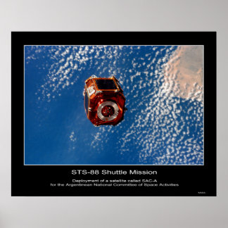 Argentinas SAC-A Satellite-insats... Poster