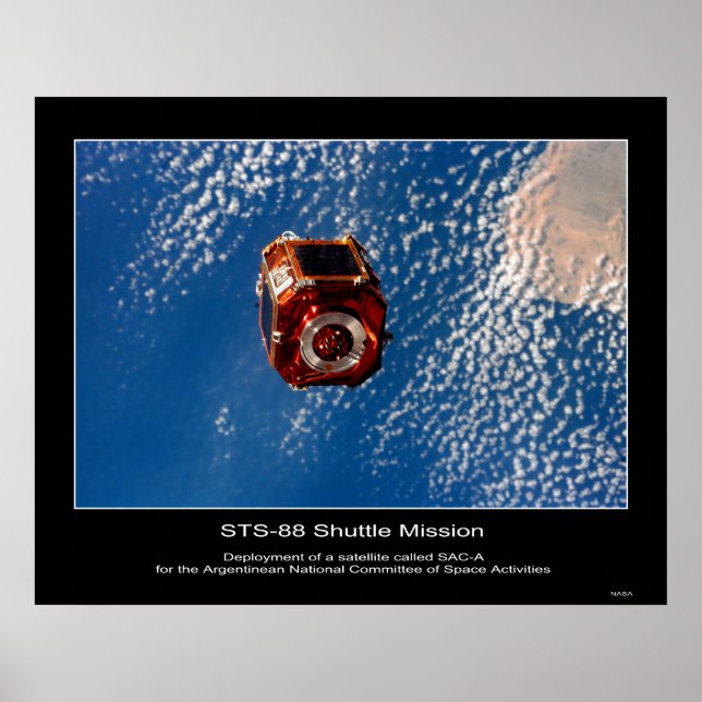 Argentinas SAC-A Satellite-insats... Poster (Framsidan)