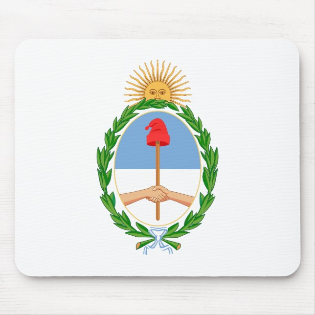 Argentinas statsvapen lands coat arms symbol emble musmatta (Framsidan)