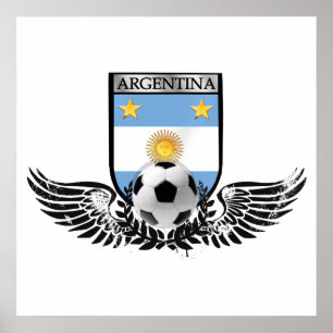 Argentinas världsmästare Wingbol-sköld Poster