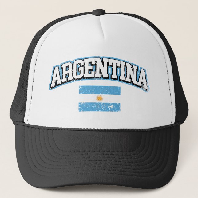 Argentinas Vintage Flagga Keps (Framsida)