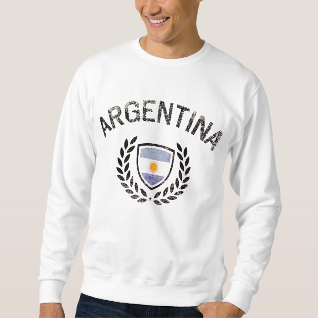 Argentinas Vintage Lång Ärmad Tröja (Framsida)