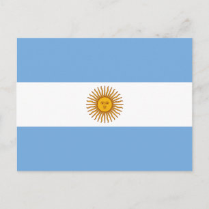 Argentinas vykort för Flagga
