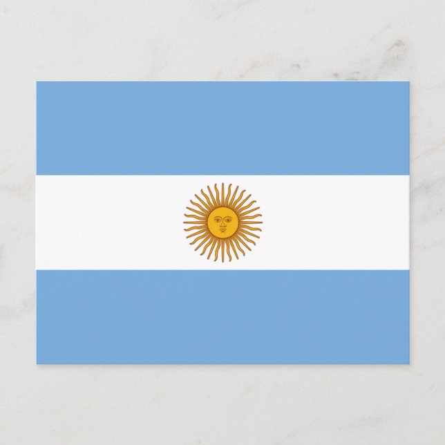 Argentinas vykort för Flagga (Framsida)